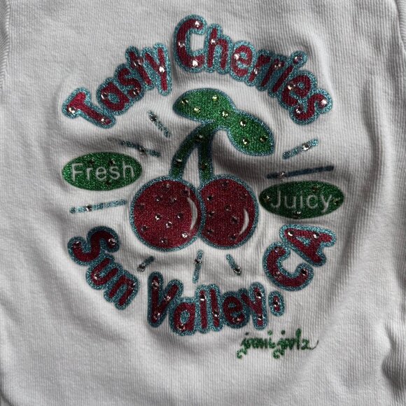 Joomi Joolz 3/4 sleeve long sleeve top with cherry graphic print - Picture 2 of 3